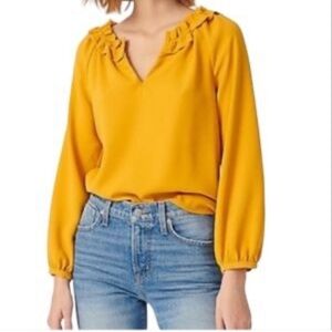 J. Crew Blouse - Size Medium- Mustard Yellow- NWT